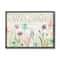 Stupell Industries Welcome Sign Spring Wildflower Meadow Rustic Pattern Framed Wall Art